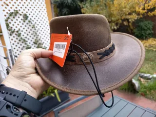 Sombrero australiano de cuero