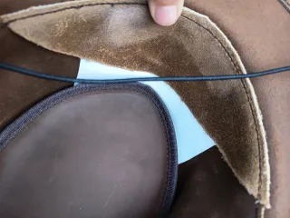 Sombrero australiano de cuero