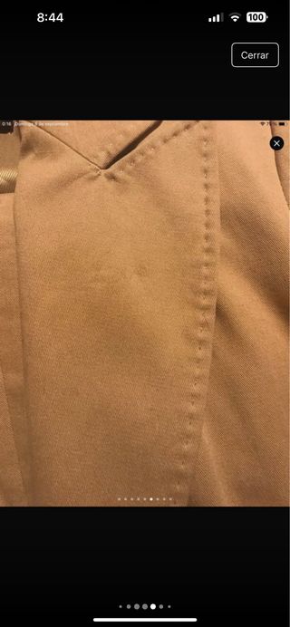 Traje de chaqueta y pantalón beige