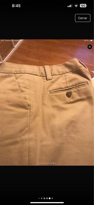 Traje de chaqueta y pantalón beige