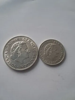 Monete Olanda Juliana Argento