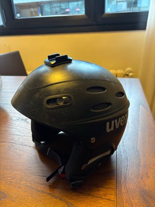 Casco de esquí Uvex negro talla M (56-58)