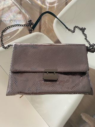 Bolso de fiesta plateado