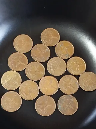 Lote 16 Monedas 1 Escudo, Portugal.