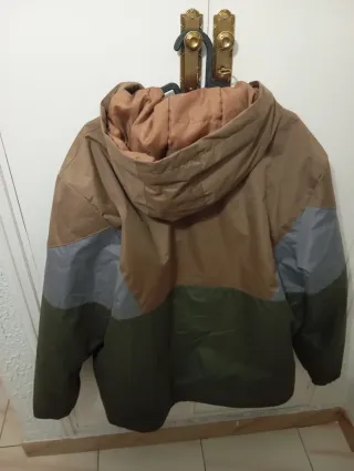 Cazadora Hombre Talla L Marrón y Verde