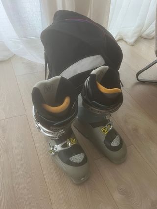 Botas de esquí infantiles + bolsa para transportar
