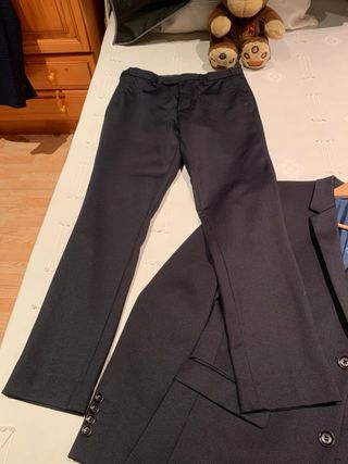 Traje de hombre azul