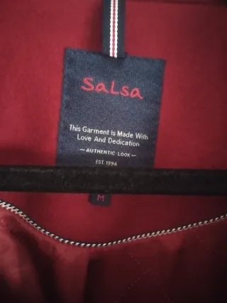 Abrigo Salsa Lana Rojo Talla M