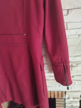Abrigo Salsa Lana Rojo Talla M