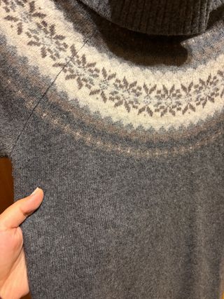 Vestido Esprit punto cuello alto talla XL