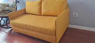 Divano letto a 2 posti IKEA giallo