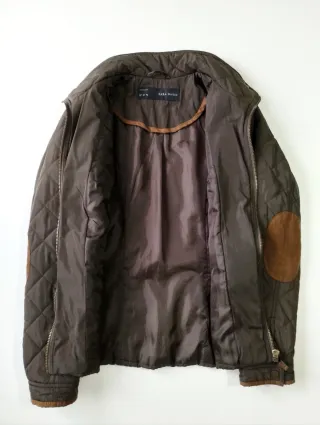 Chaqueta acolchada Zara marrón