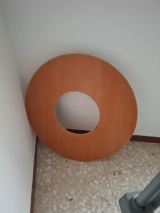 Tarima brasero redonda madera