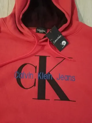 Sudadera Calvin Klein Jeans Roja Hombre