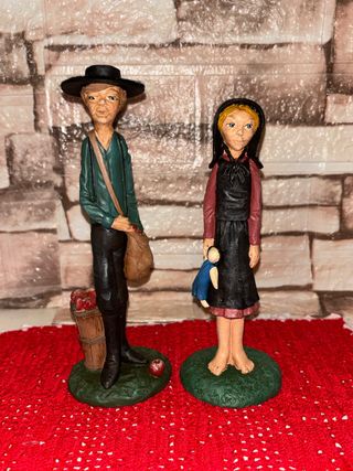 2 Statuette Jim Shore 1992 Amish Raggedy vintage