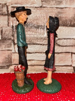 2 Statuette Jim Shore 1992 Amish Raggedy vintage