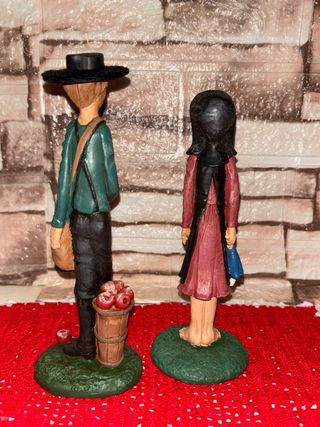 2 Statuette Jim Shore 1992 Amish Raggedy vintage