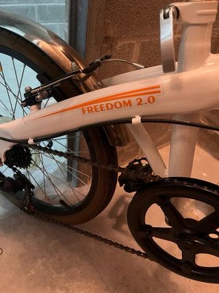 Bicicleta Plegable GHT Blanca