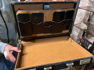 Maletín ejecutivo piel negro y marrón