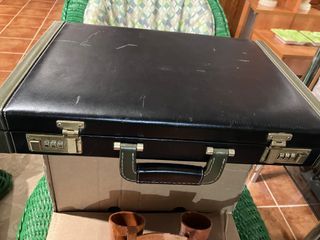 Maletín ejecutivo piel negro y marrón