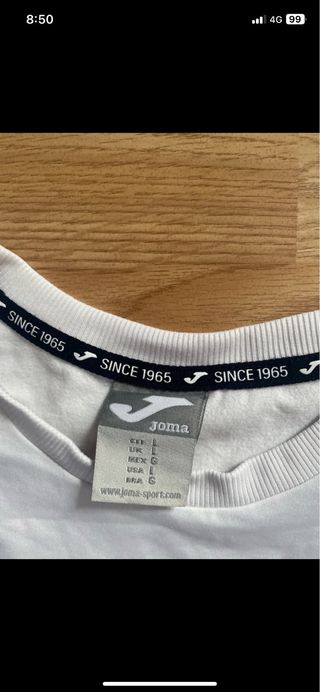 Camiseta Joma Mujer Blanca Manga Larga