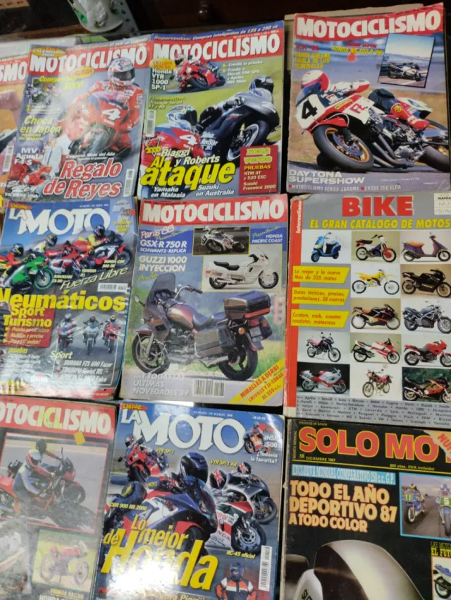 REVISTAS DE MOTOS ANTIGUAS SOLO MOTO ETC.