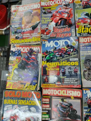 REVISTAS DE MOTOS ANTIGUAS SOLO MOTO ETC.