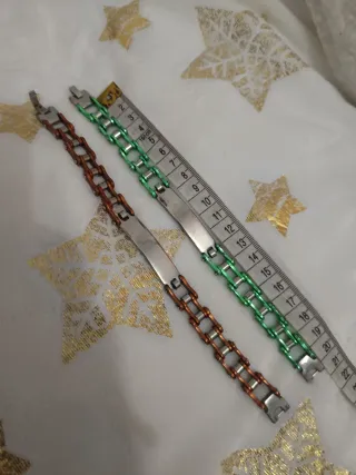 Pulseras estilo cadena  motor Biker