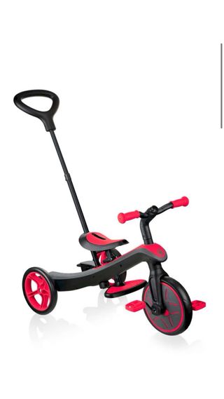 Triciclo Globber 4 en 1 Rojo y Negro Nuevo