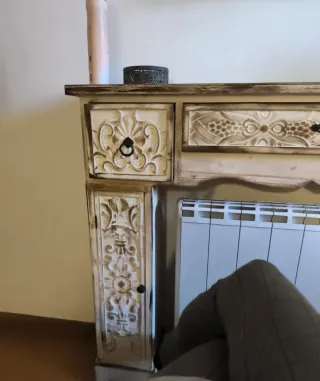 Mueble decorativo tipo chimenea