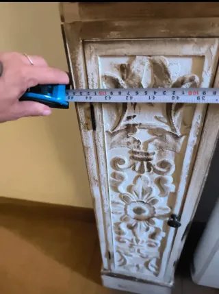 Mueble decorativo tipo chimenea