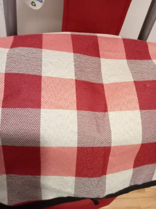 Carro de compra plegable rojo