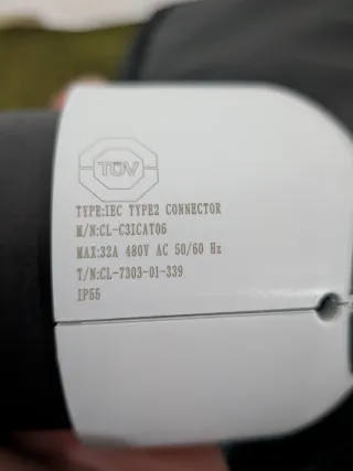 Cavo Ricarica EV Tipo 2 Trifase 22kW 32A