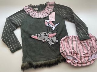 Conjunto Lolittos niña jersey y braguita