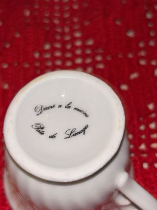 Set Limoges vassoio + 2 tazzine vintage