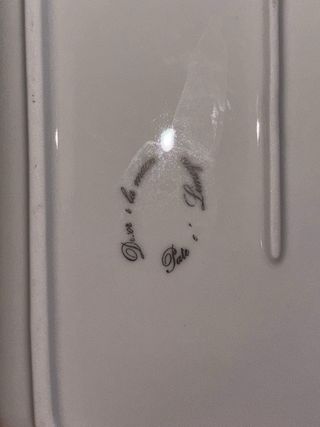 Set Limoges vassoio + 2 tazzine vintage