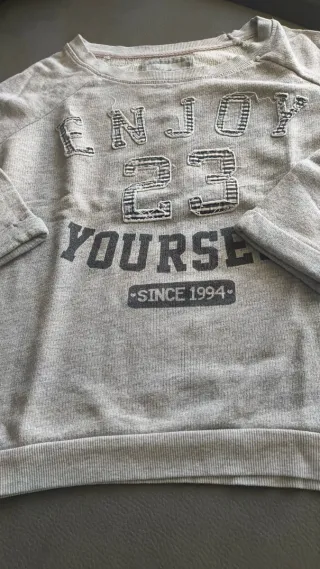 Jersey Stradivarius Gris Talla S