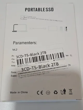 SSD Portatile Hard disk 2TB USB 3.1 Type-C