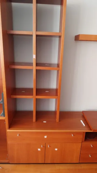 Mueble de salón modular madera: 3 módulos