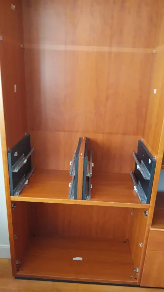 Mueble de salón modular madera: 3 módulos