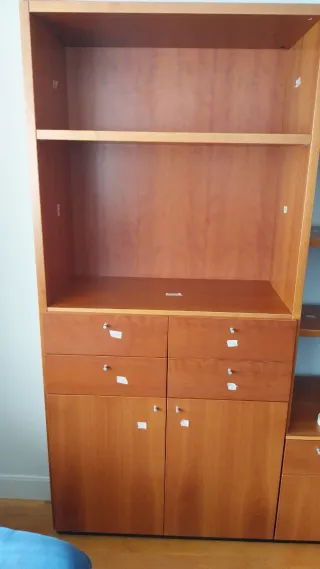 Mueble de salón modular madera: 3 módulos