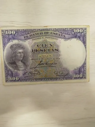 Billete 100 Pesetas Banco de España 1931