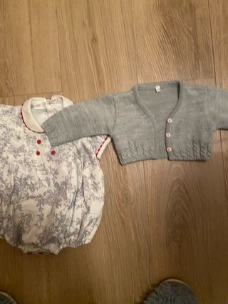 Pelele bebé 12M con rebeca