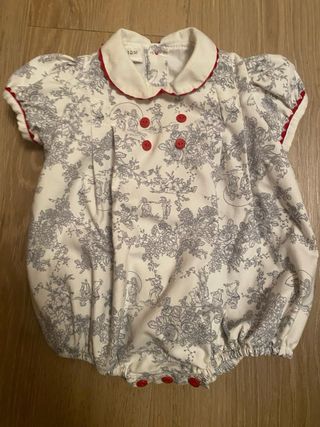 Pelele bebé 12M con rebeca