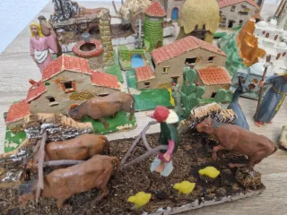 Lote Belén Figuras Casas Escena Pech