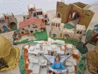 Lote Belén Figuras Casas Escena Pech