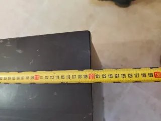 Dos Mueble bajo rústico de madera