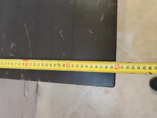 Dos Mueble bajo rústico de madera