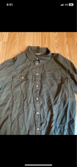 Camisa Springfield verde oliva mujer