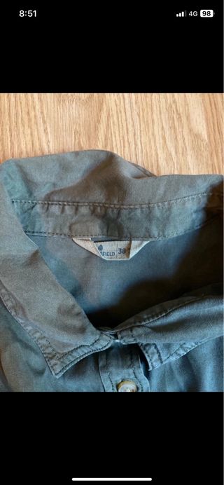 Camisa Springfield verde oliva mujer